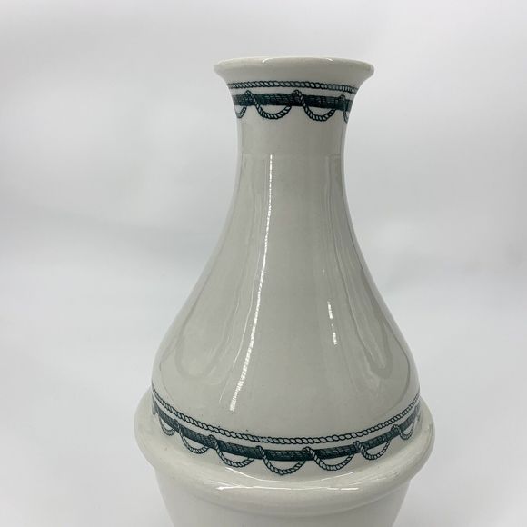 Vintage Nautical Barth And Son’s New York Pottery Jug Pitcher vase Navy - Picture 3 of 12